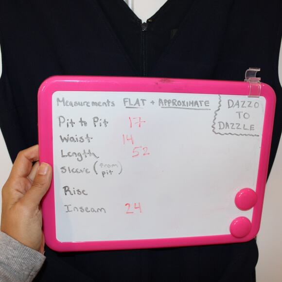 CLUB MONACO Lorenny Jumpsuit Straight Leg Navy Blue Belted Cross Front | 2 - Picture 3 of 11